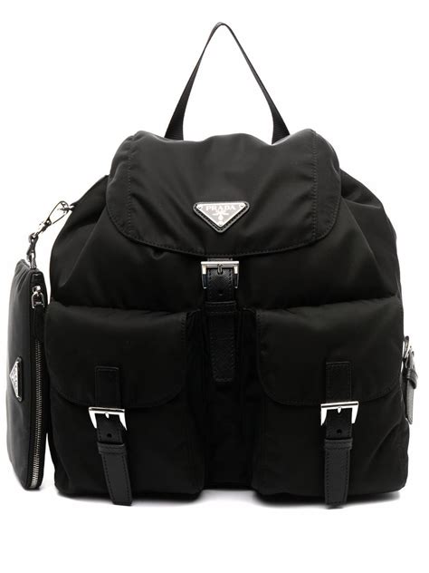 prada small backpack nylon|Prada medium nylon backpack.